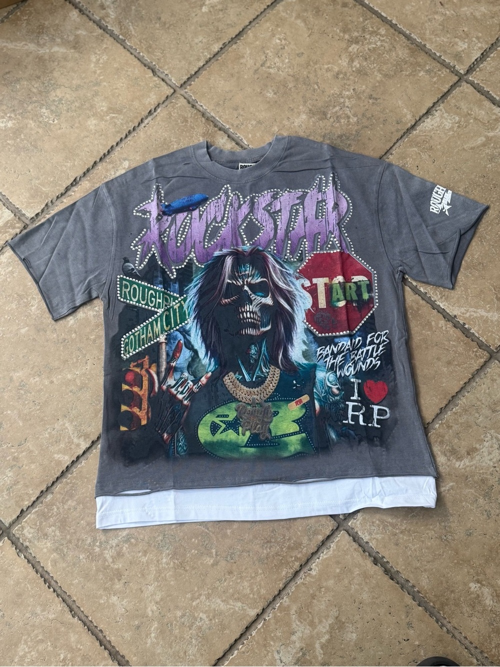 Grey Rough Play T-Shirt